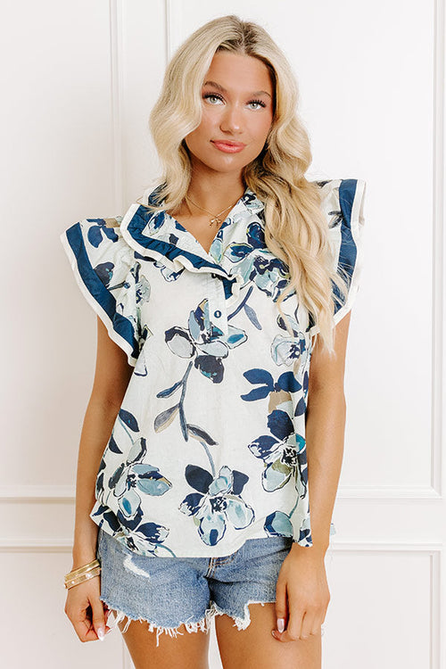 Tea And Chit Chat Floral Top