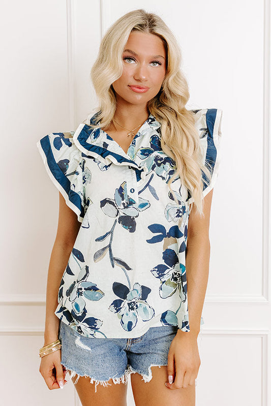 Tea And Chit Chat Floral Top