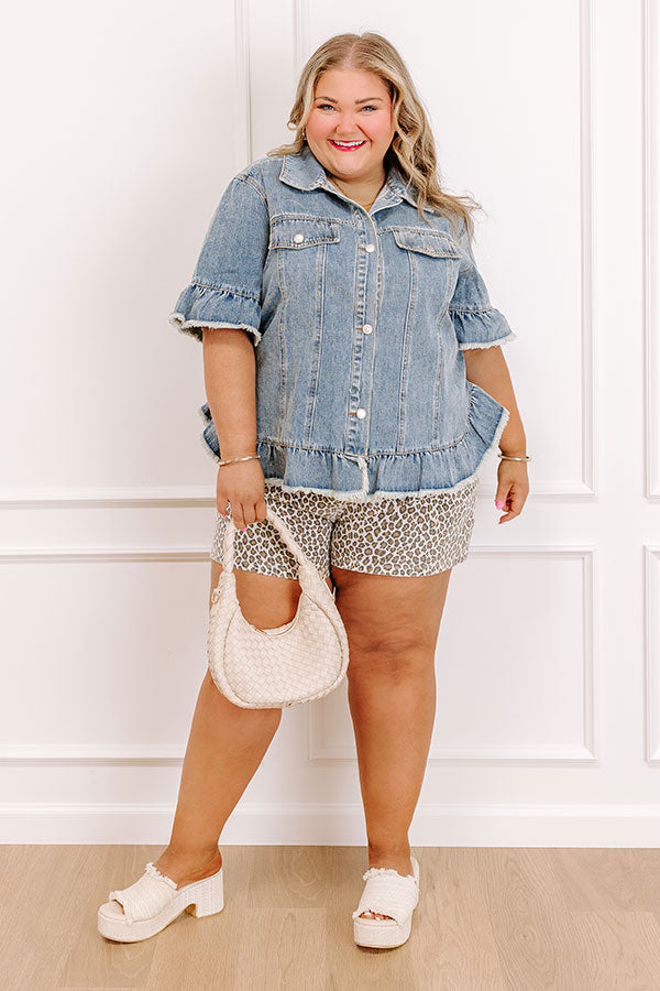 Picture Perfect Denim Top Curves
