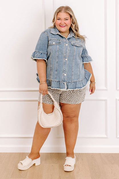 Picture Perfect Denim Top Curves