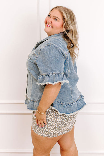 Picture Perfect Denim Top Curves
