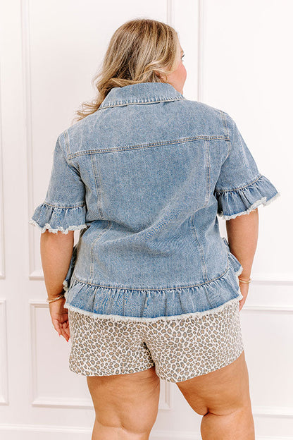 Picture Perfect Denim Top Curves
