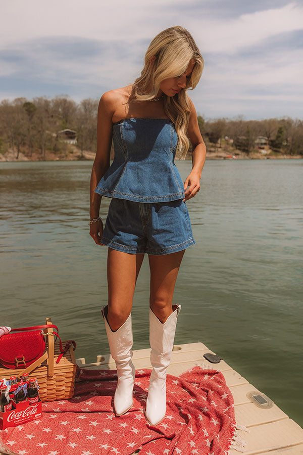 Park Day Chic Denim Top