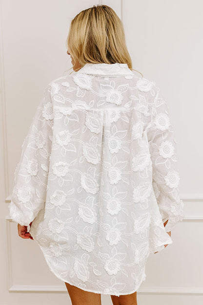 Veranda Views Embroidered Button Up