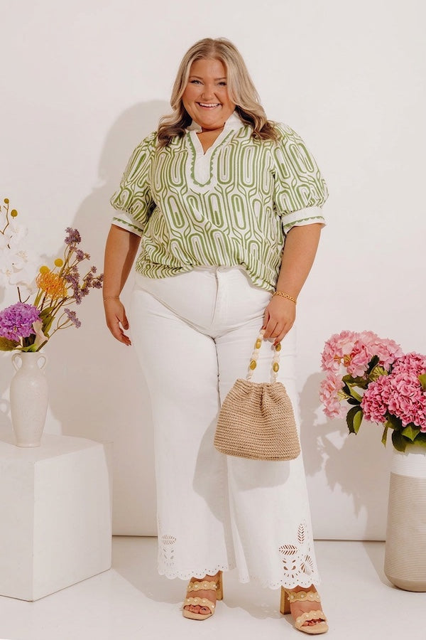 Art Deco Chic Shift Top Curves