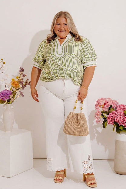 Art Deco Chic Shift Top Curves