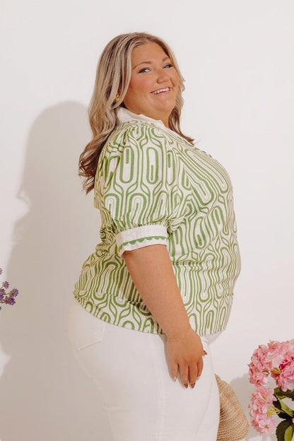 Art Deco Chic Shift Top Curves