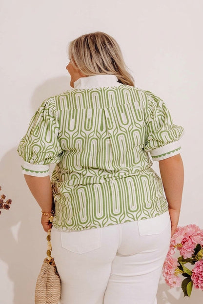 Art Deco Chic Shift Top Curves