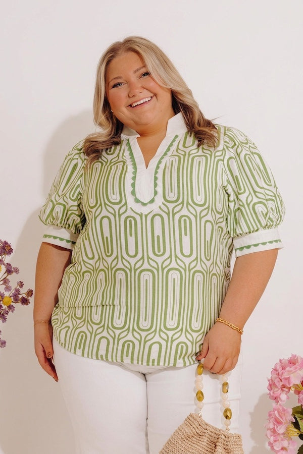 Art Deco Chic Shift Top Curves