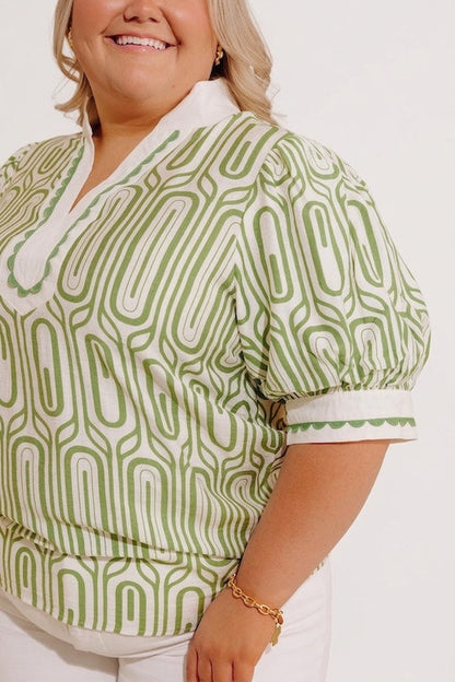 Art Deco Chic Shift Top Curves