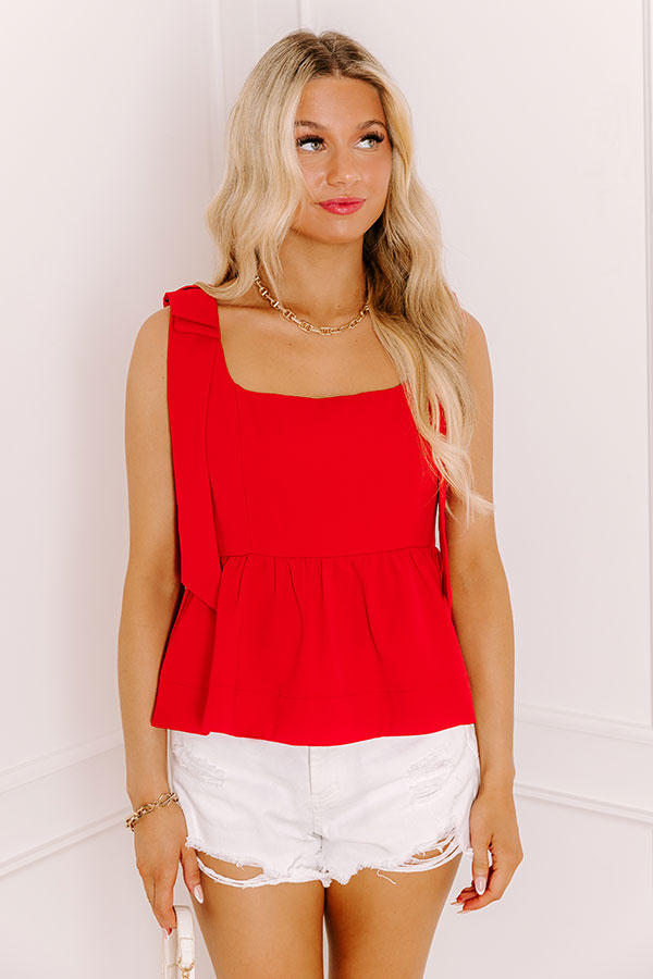 Flirty Moment Peplum Top