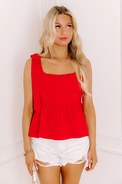 Flirty Moment Peplum Top