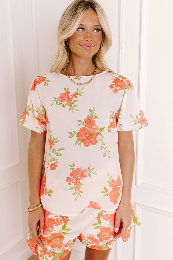 Garden Bliss Floral Shift Top