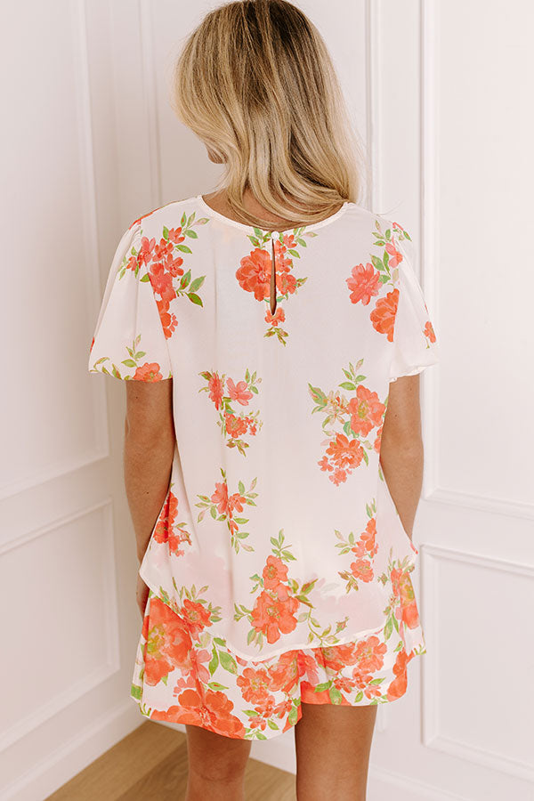 Garden Bliss Floral Shift Top