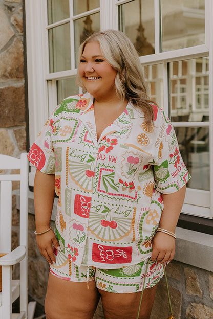Ma Cherie Button Up Top Curves