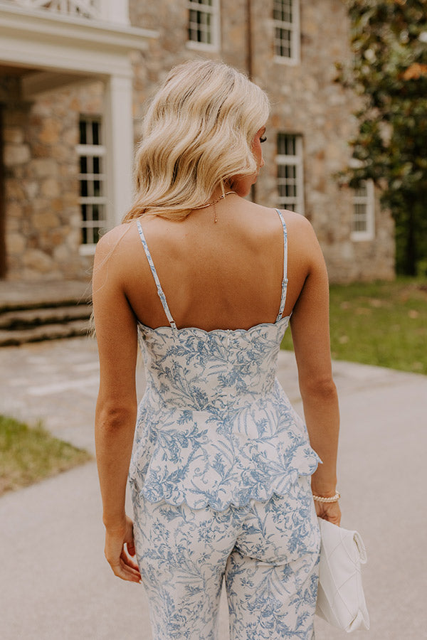 Chateau Charm Floral Peplum Top