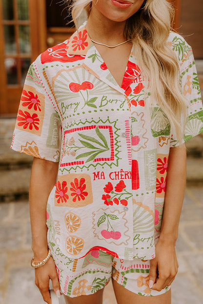 Ma Cherie Button Up Top