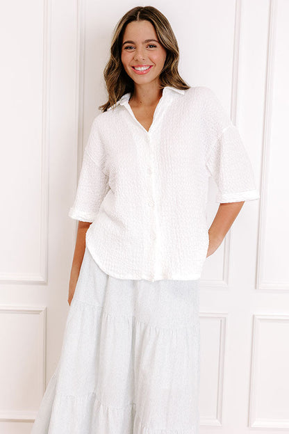 Sweet Coast Button Up Top