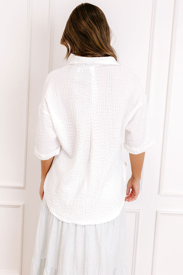 Sweet Coast Button Up Top