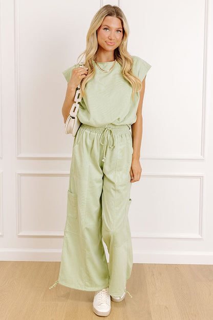 The Chill Edit Top in Sage