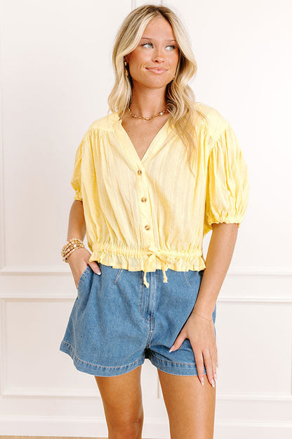 Sunny Glow Button Up Top