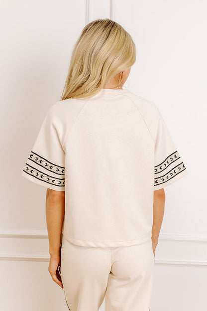 Villa Brunch Shift Top in Cream