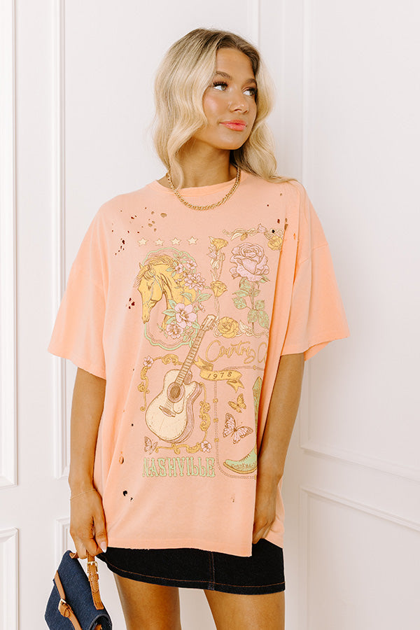 Country Club 1978 Distressed Oversized Tee