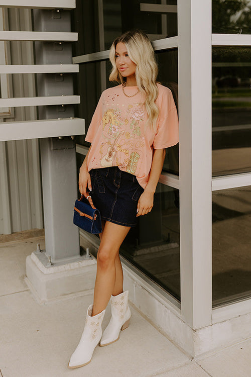 Country Club 1978 Distressed Oversized Tee