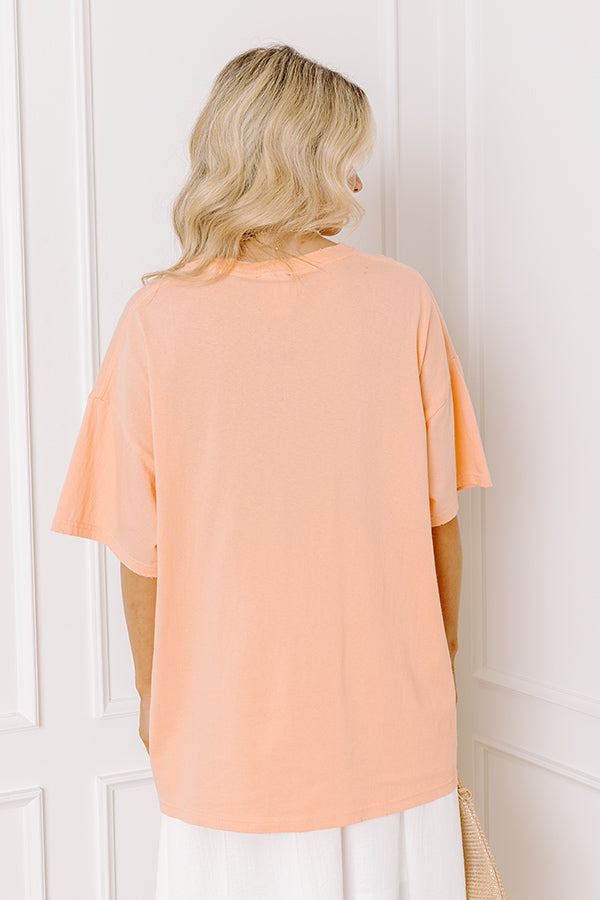 Santorini Distressed Oversized Tee