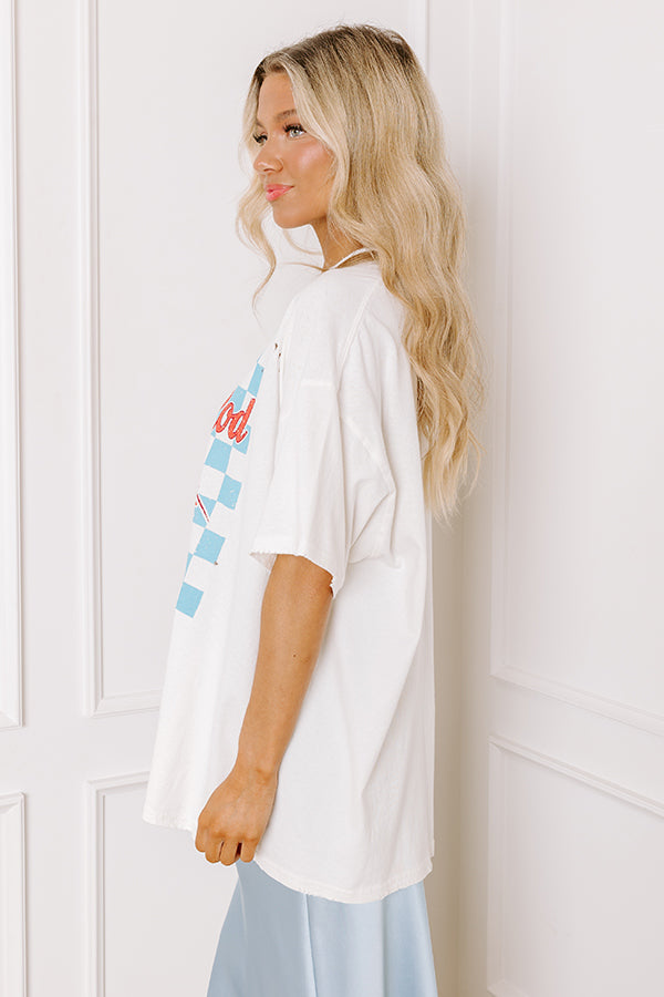 Cape Cod Distressed Oversized Tee