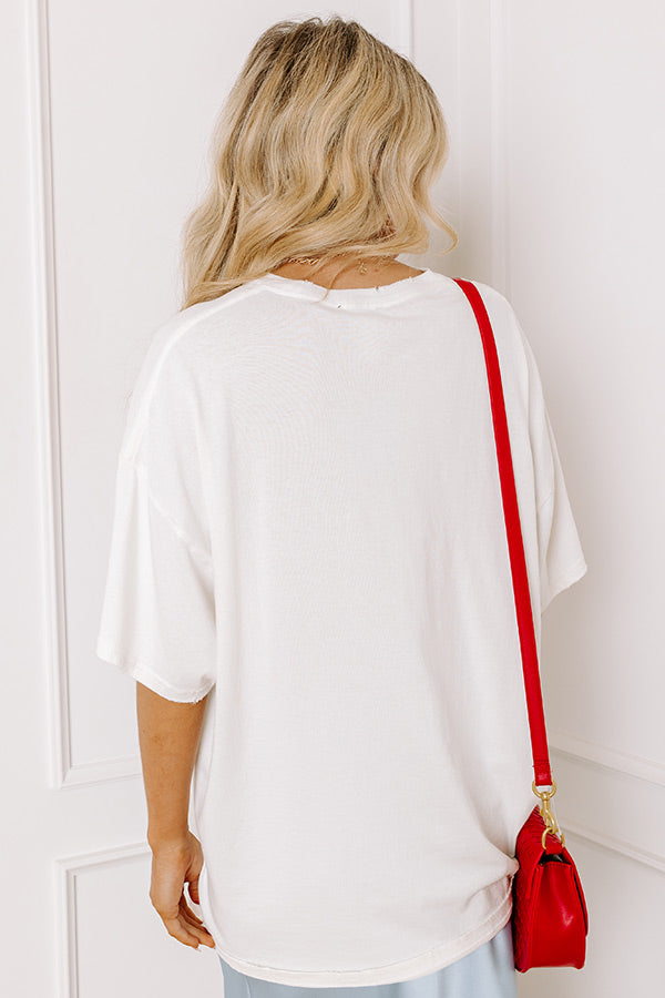 Cape Cod Distressed Oversized Tee