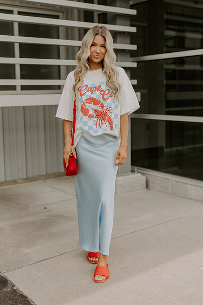 Cape Cod Distressed Oversized Tee