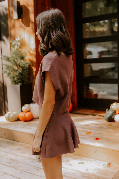 Chic A La Mode Knit Top in Mocha