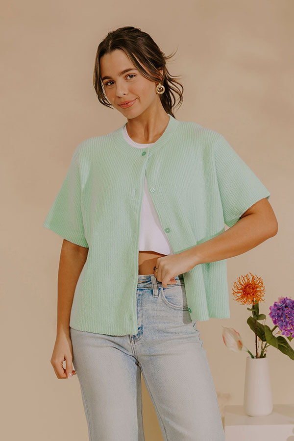 Spring Ease Knit Sweater Top