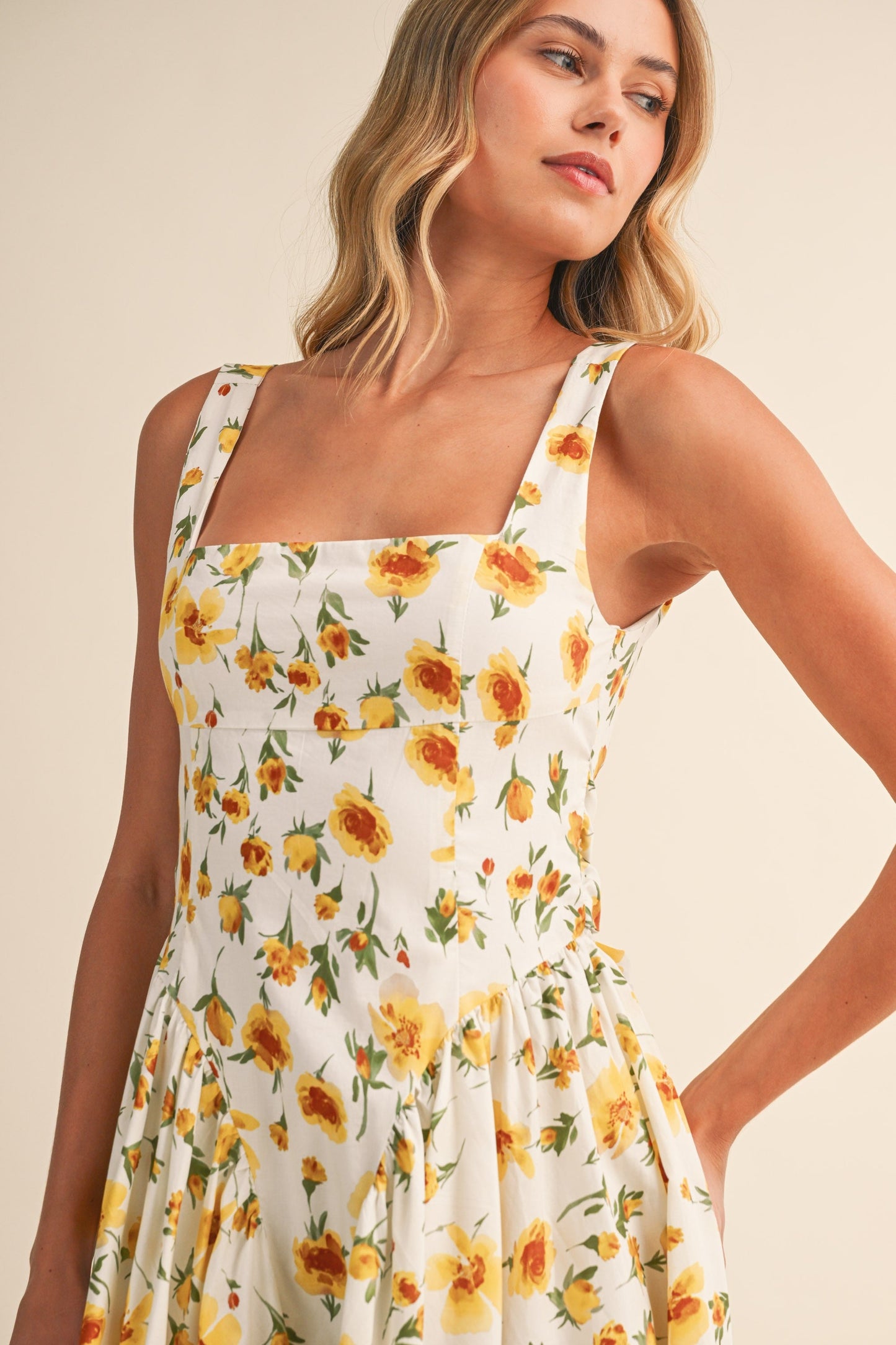 Sunlit Garden Midi Dress