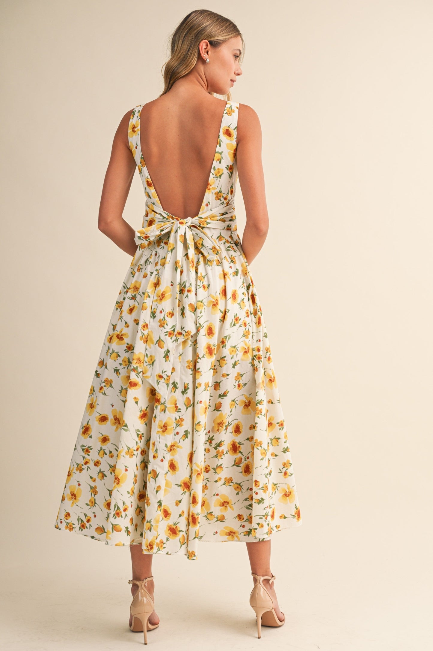 Sunlit Garden Midi Dress