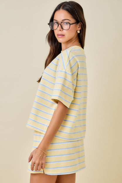 Stay Awhile Striped Top