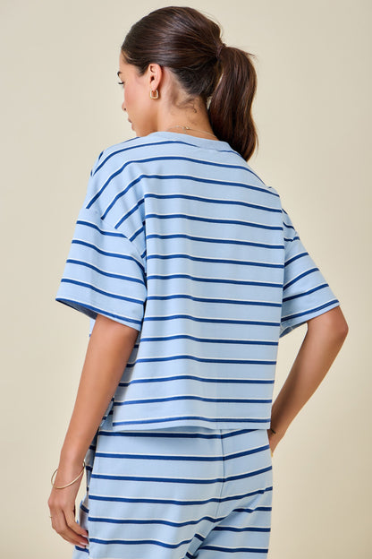 Stay Awhile Striped Top