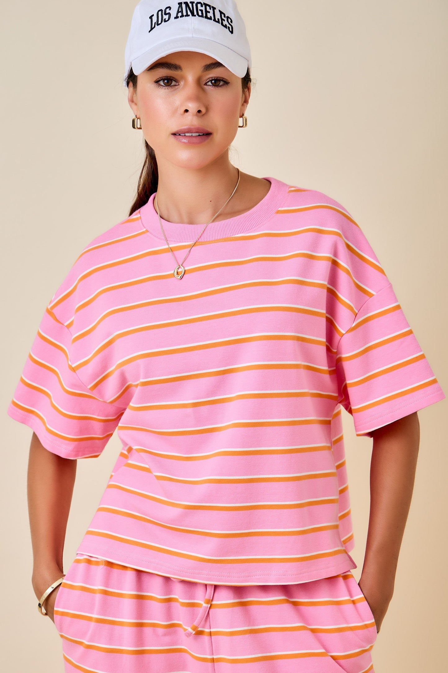 Stay Awhile Striped Top