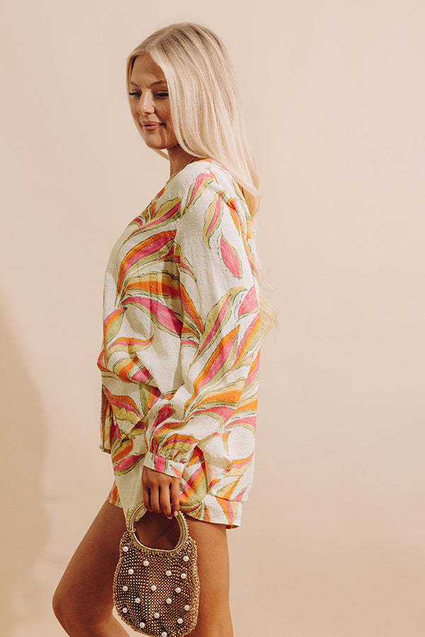 Resort Luxe Button Up Top