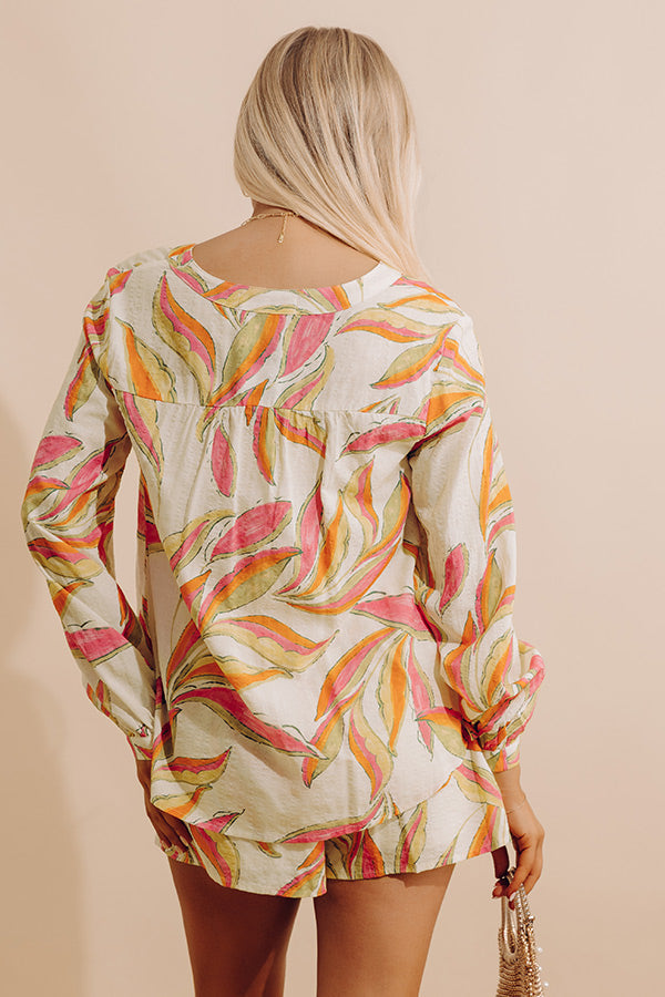 Resort Luxe Button Up Top