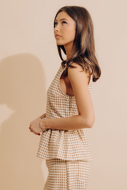 Checkered Charm Gingham Top