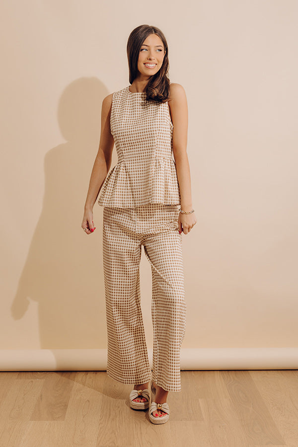 Checkered Charm Gingham Top