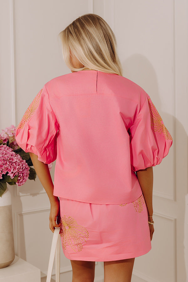 Chic Moment Embroidered Top