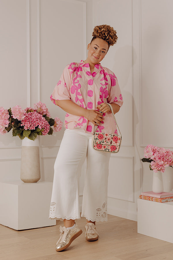 Happy in Blooms Shift Top Curves