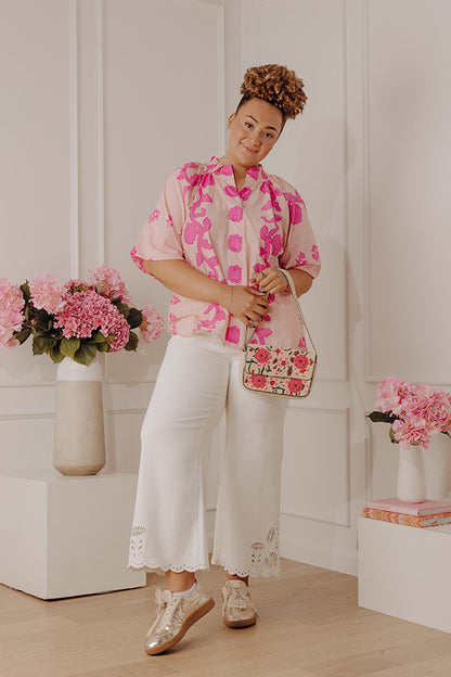 Happy in Blooms Shift Top Curves