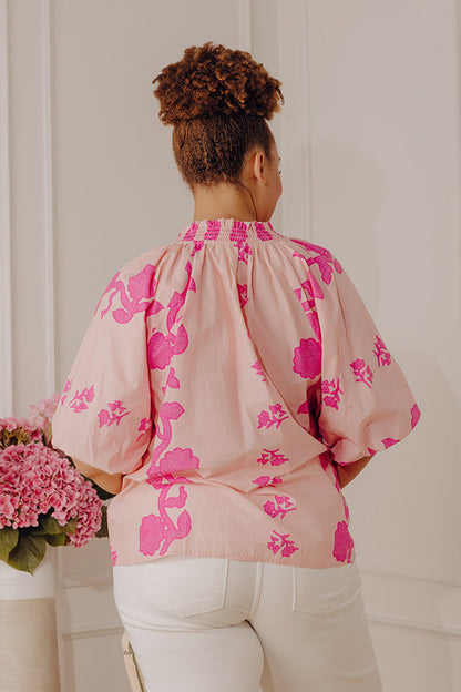 Happy in Blooms Shift Top Curves