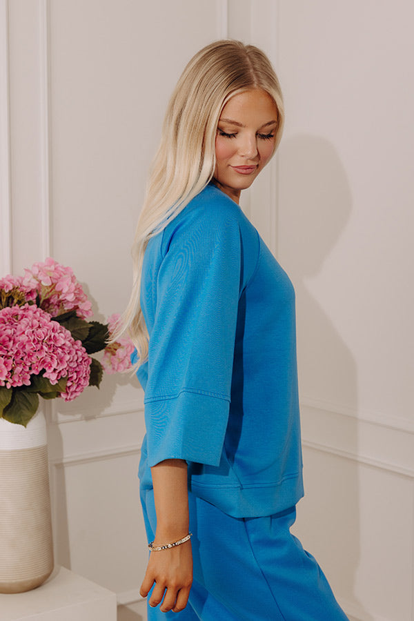 Instant Favorite Scuba Tee in Ocean Blue