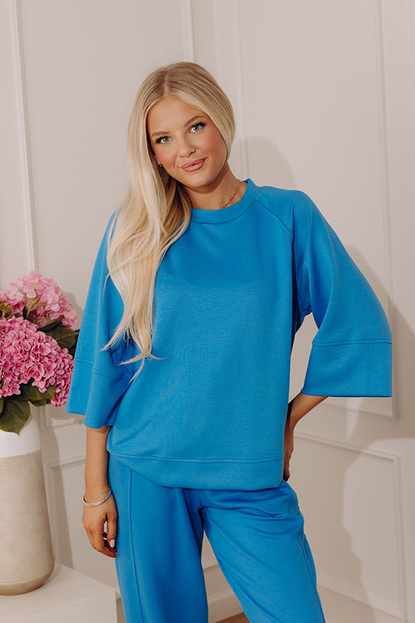 Instant Favorite Scuba Tee in Ocean Blue