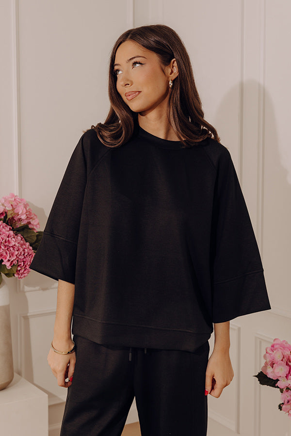 Instant Favorite Scuba Tee in Black